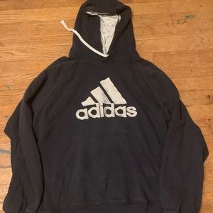 Navy blue adidas hoodie